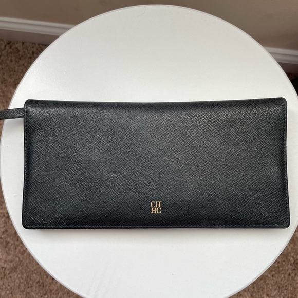 Carolina herrera leather wallet